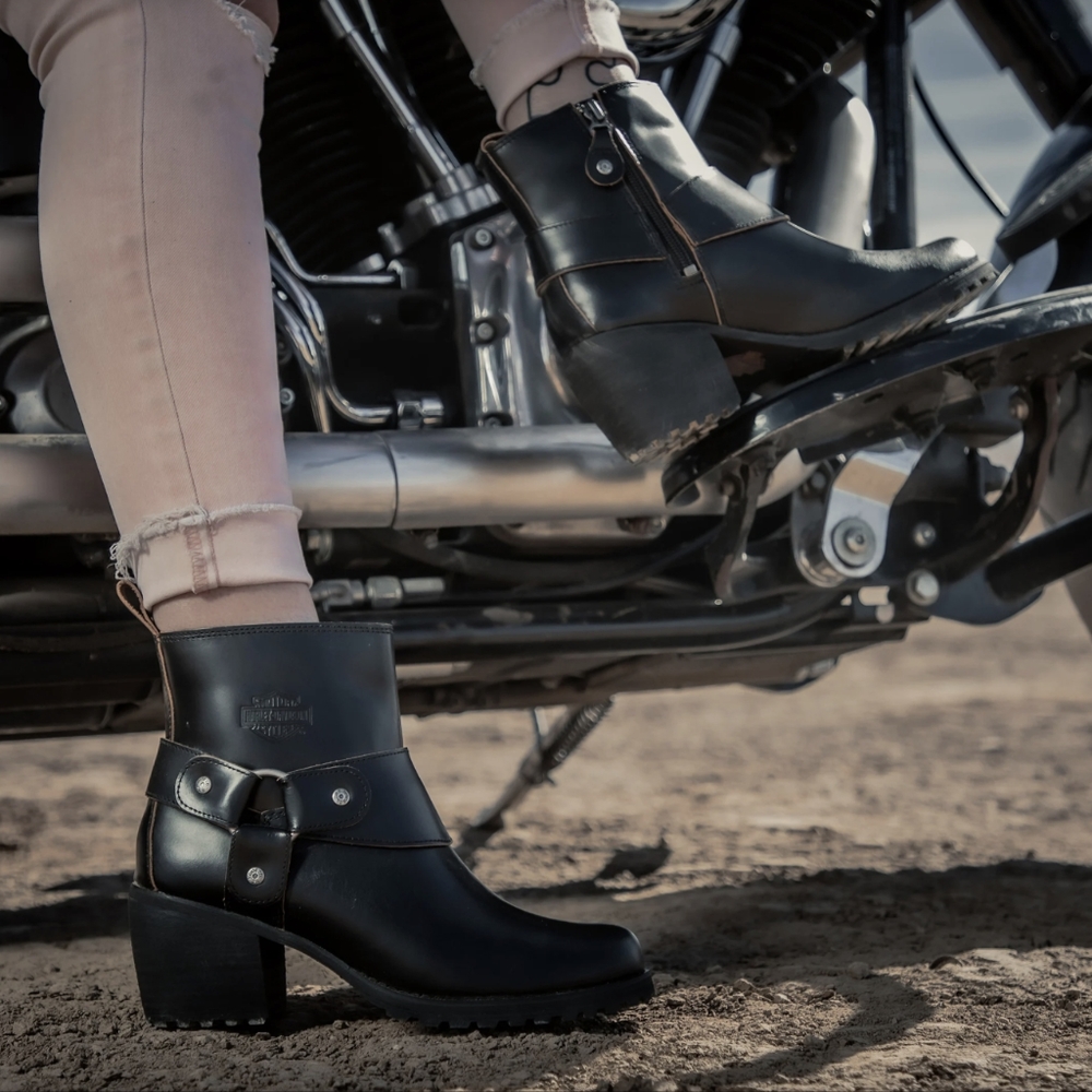 Harley Davidson Lalanne Harness Motorcycle Boots NWT